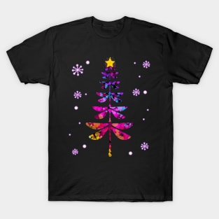 dragonfly christmas tree T-Shirt